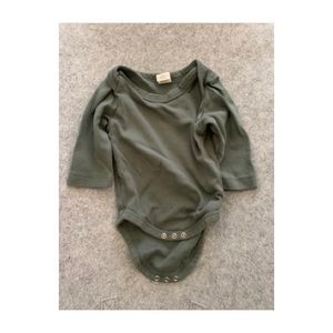 Colored Organics 0-3 mo green onesie